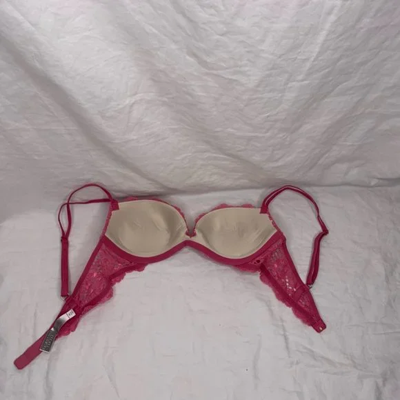 Victoria's Secret Pink floral lace push up bra 34A - Picture 10 of 11